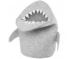 Cesta di feltro color grigio chiaro SHARK