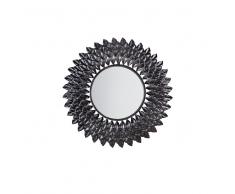 Specchio da parete tondo ø70 cm in argento LARRAU