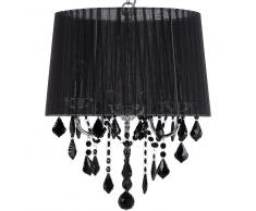 Lampadario in cristallo nero EVANS