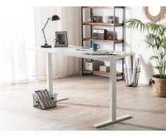 Scrivania regolabile manualmente bianca 130 x 72 cm UPLIFT II