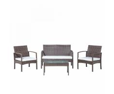 Set da giardino in rattan marrone MARSALA