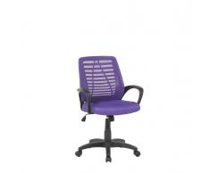 Sedia da ufficio viola in tessuto a rete - MAYOR