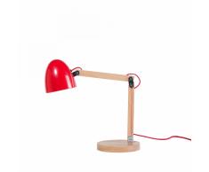 Lampada da tavolo - e comodino - illuminazione - rossa - VELEKA
