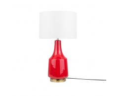 Lampada da tavolo in ceramica rossa TRIVERSA
