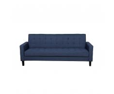 Divano letto in tessuto blu VEHKOO