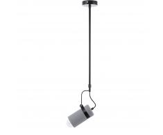 Lampadario a sospensione in gesso grigio ORCO