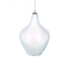 Lampadario in vetro argentato SOANA