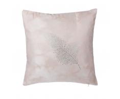 Cuscino decorativo a piume 45 x 45 cm rosa