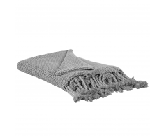 Coperta grigia 125 x 150 cm NAZILLI