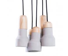 Lampada da soffitto a 5 punti luce in colore grigio-marrone APURE