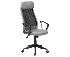 Sedia da ufficio grigia con altezza regolabile - PIONEER