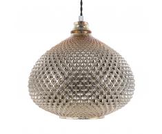 Lampadario in vetro color oro MADON