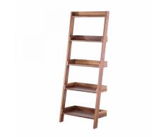 Scaffale in legno marrone color noce - MOBILE TRIO