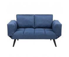 Divano letto con rivestimento blu navy BREKKE
