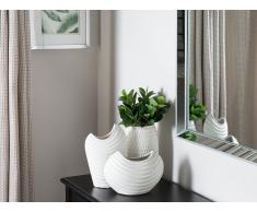 Vaso di fiori decorativo bianco LINZI