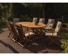 Cuscino per sedia da giardino MAUI grigio beige