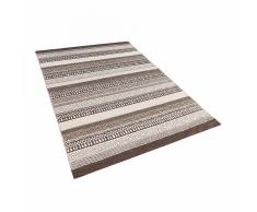 Tappeto marrone in cotone fatto a mano - 120x170cm - POLATLI