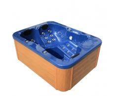 Vasca idromassaggio da esterno per 4 persone colore blu LAGOON
