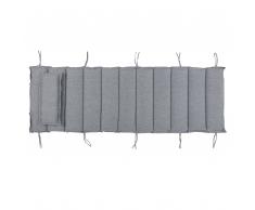 Cuscino per lettino da giardino BRESCIA grigio 180 x 60 x 5 cm