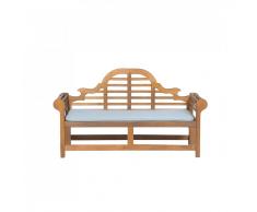 Panchina in legno 180cm con cuscino turchese JAVA marlboro