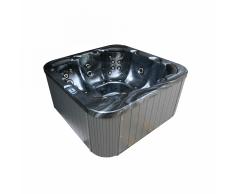 Vasca idromassaggio da esterno riscaldata grigio scuro SANREMO