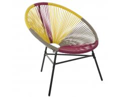 Sedia stil spaghetti rose giallo beige ACAPULCO