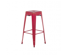 Sgabello da bar in metallo rosso dorato 76 cm CABRILLO