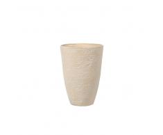 Vaso tondo per interno ed esterno beige 51x51x71cm CAMIA