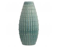 Vaso per fiori blu verde 33 cm DELFIA