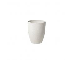 Vaso tondo per interno ed esterno bianco 35x35x42cm CROTON