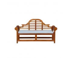 Panchina in legno 180cm con cuscino turchese TOSCANA marlboro