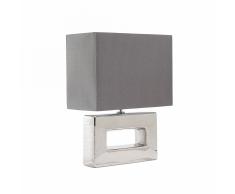 Lampada da tavolo moderna di color argento - ONYX