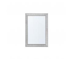 Specchio da parete in colore argento 61 x 91 cm BUBRY