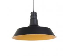 Lampada da soffitto nera opaca e color oro - BAYOU