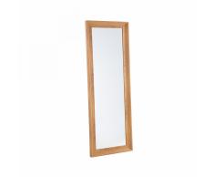 Specchio moderno da parete con cornice marrone - 51x141cm - SIGNES