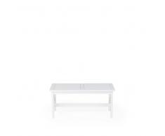 Tavolo da giardino in legno bianco 100 x 55 cm BALTIC