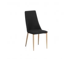 Sedia da pranzo in colore nero CLAYTON