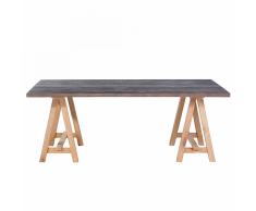 Tavolo da pranzo in legno grigio 200x100cm MOORE
