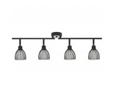 Lampadario nero a 4 punti luce GOLOK