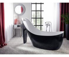Vasca da bagno freestanding bianca-nera COCO