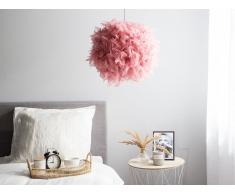 Lampada a sospensione in color rosa DRAVA