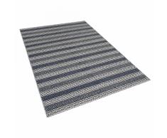 Tappeto blu/grigio in cotone fatto a mano - 160x230cm - PATNOS
