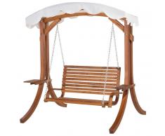 Dondolo da giardino in legno in color beige ANDRIA