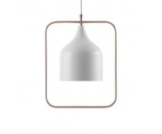 Lampada soffitto di metallo bianco MAVONE