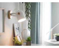 Lampada da muro in metallo bianco NIVE