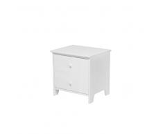 Comodino con cassetti, bianco ROSSELANGE