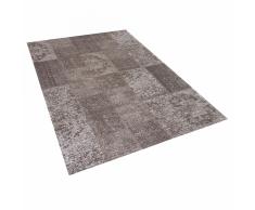 Tappeto marrone in cotone e poliestere realizzato a mano - 160x230cm - TOSYA