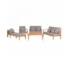 Set da giardino in legno acacia marrone PATAJA