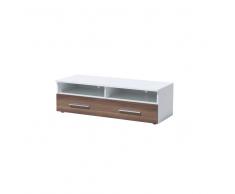 Mobile TV bianco/noce BORGARNES