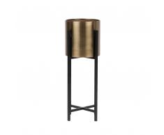 Portavaso oro/nero 70 cm FLORINA